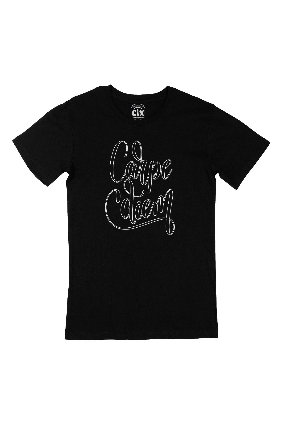 Cix Carpe Diem Siyah Tişört - Ücretsiz Kargo