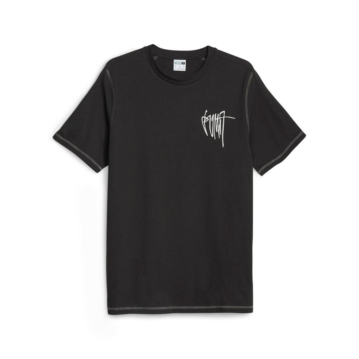 Puma CLASSICS RE:COLLECTION Graphic Tee Siyah Unisex T-Shirt - Fast Spor