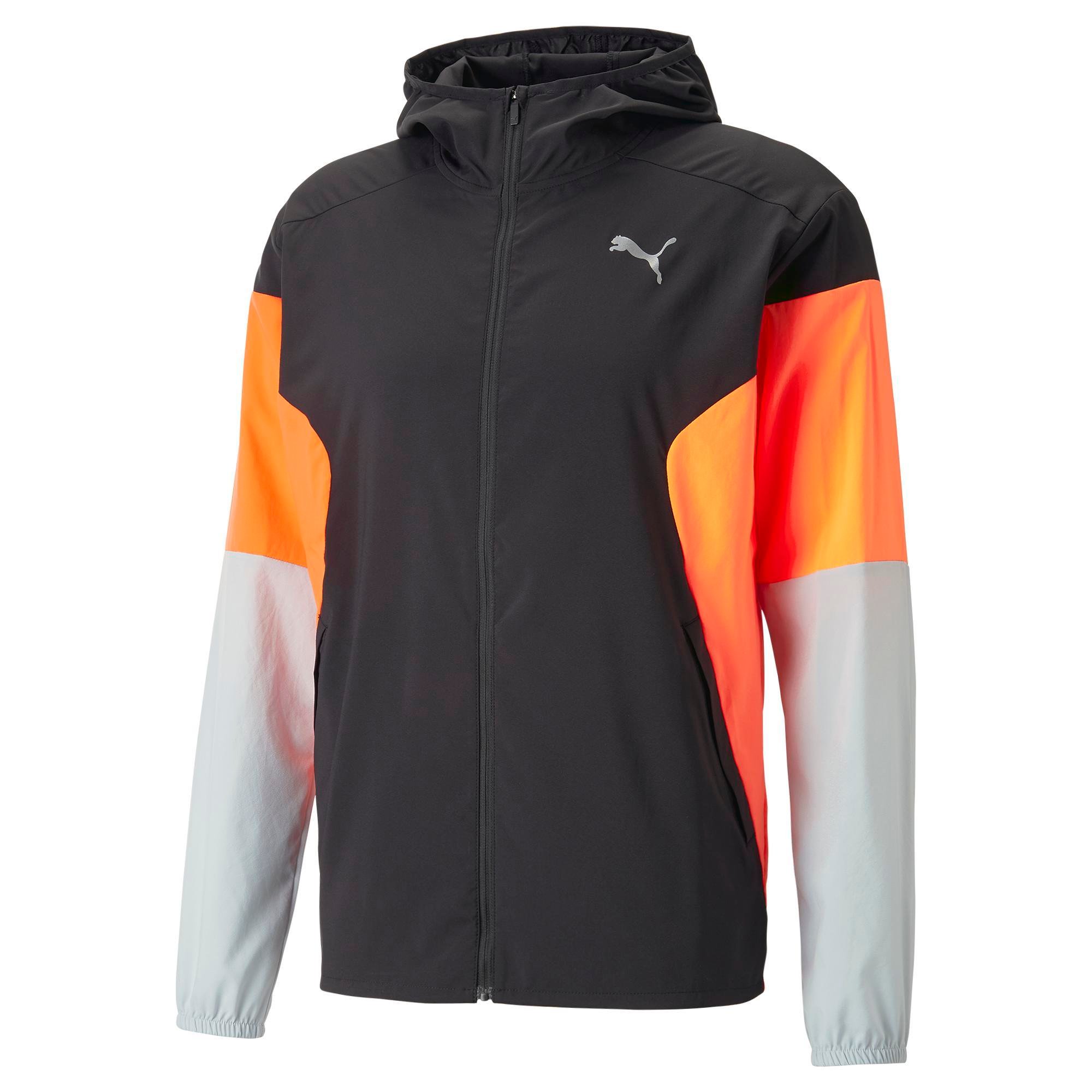 Orange sales puma jacket