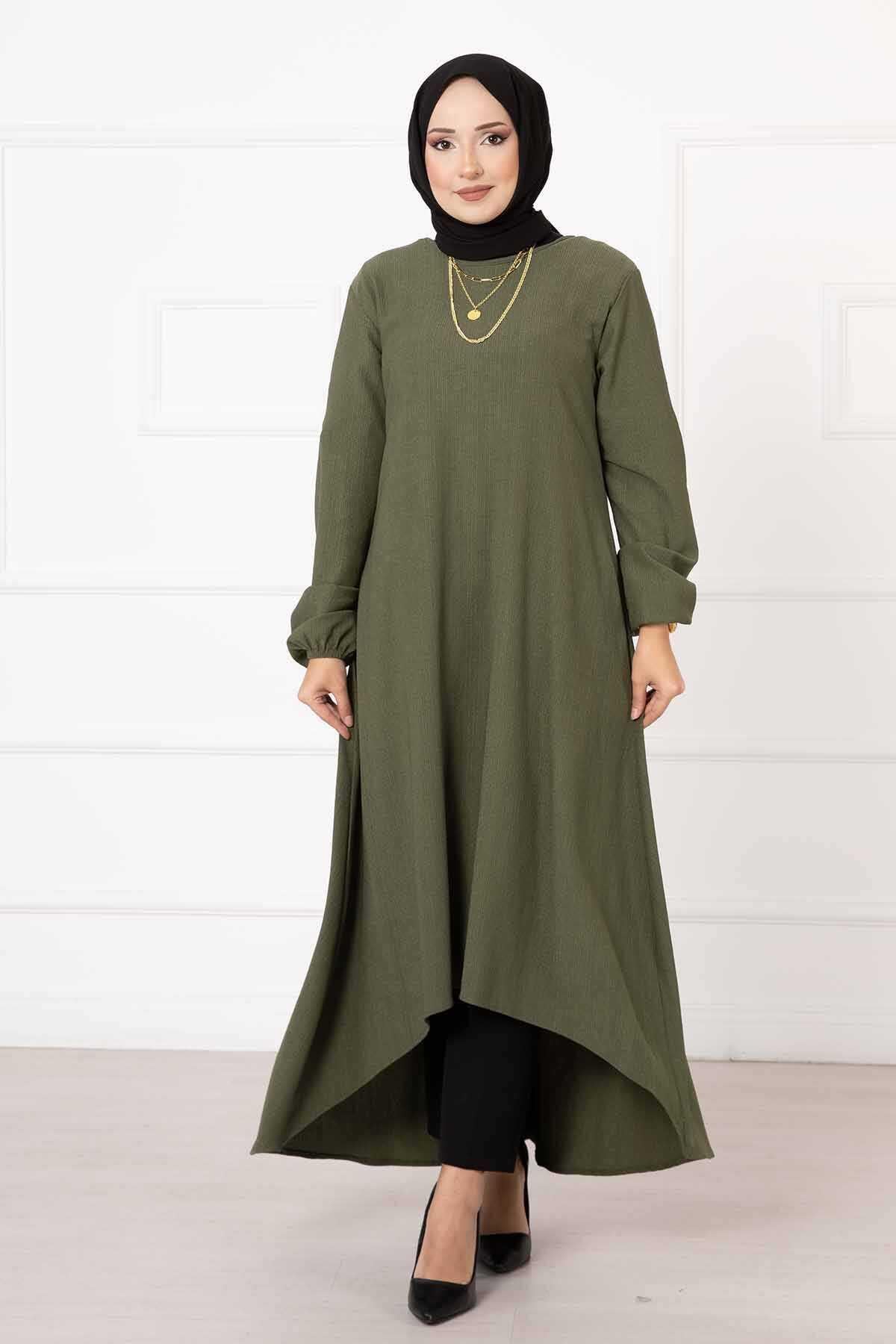 green emerald velvet dress Sultan Modest Evening Dress – Merhaba Boutique main image 0