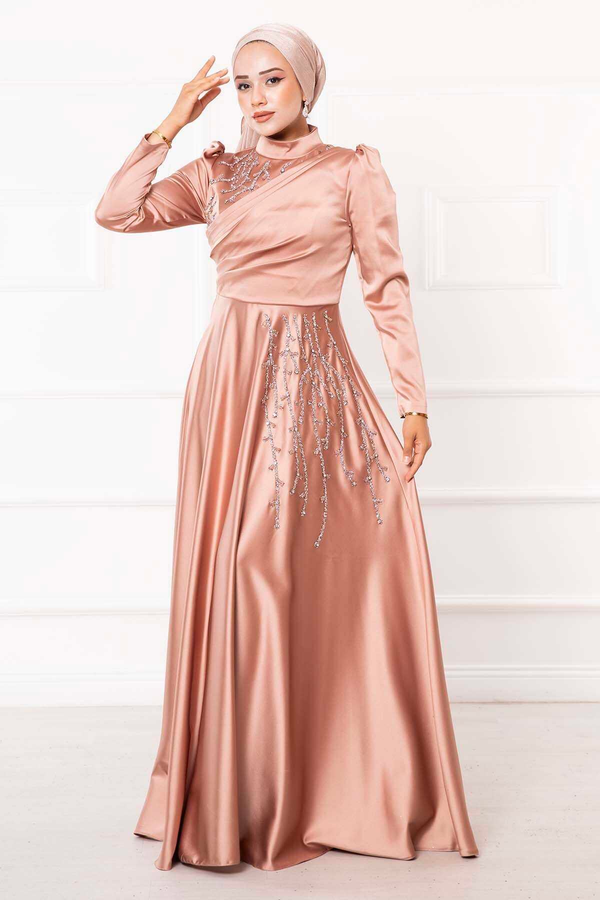 sachin and babi light blue dress Hijab Evening Dress Models main image 1