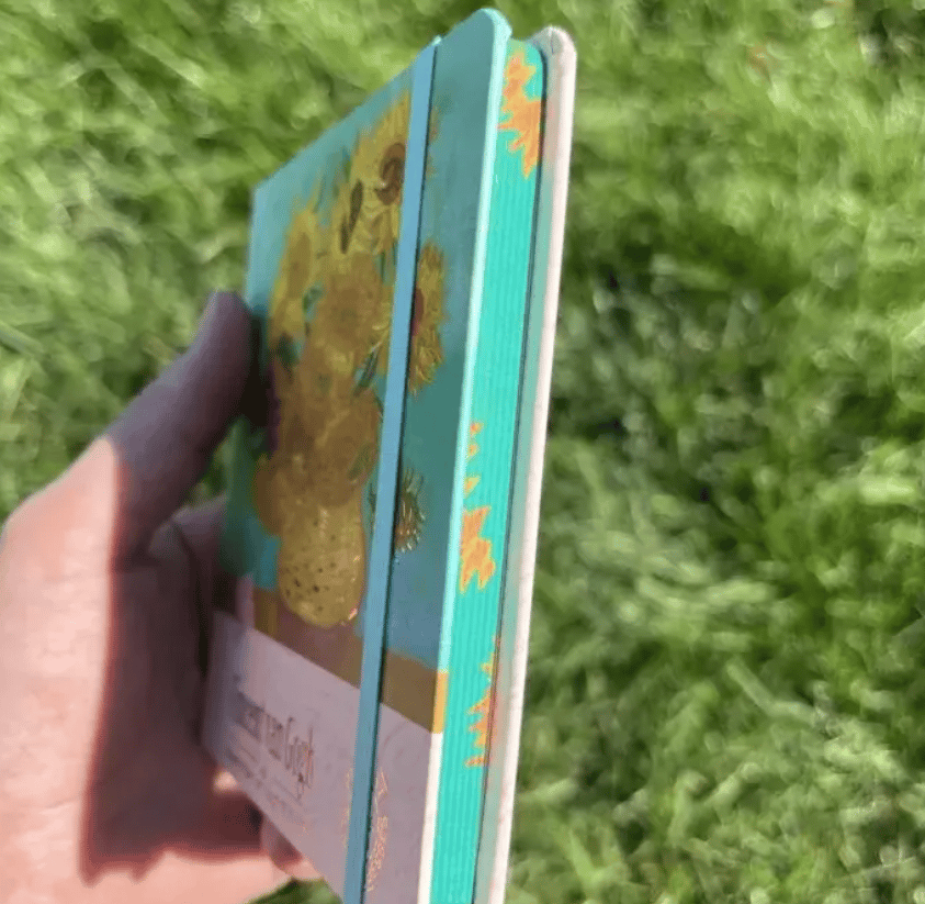 Nova Crafts Van Gogh Ayçiçeği Tablosu Yaldızlı Kare Lastikli
