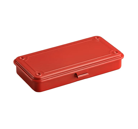 Toyo Steel T-192 Tool Storage Box Red Metal Saklama Kutusu