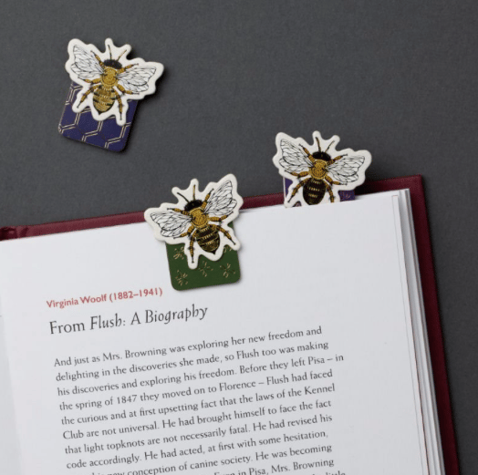 Manyetik Mini Marks - Bees Üçlü Manyetik Kitap Ayracı