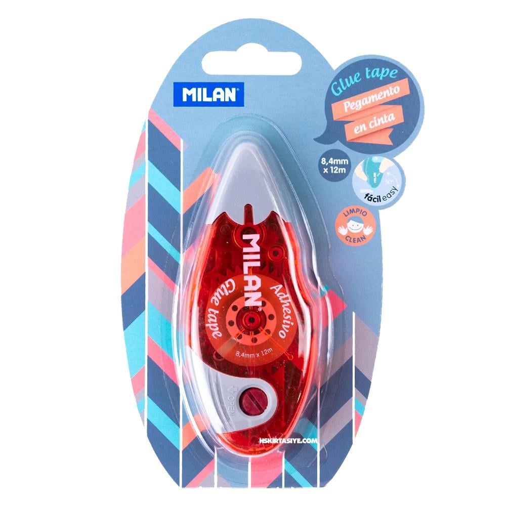 Milan 44GT12 8,4 mm x12 m Şerit Bant Yapıştırıcı ( Glue Tape) Kırmızı