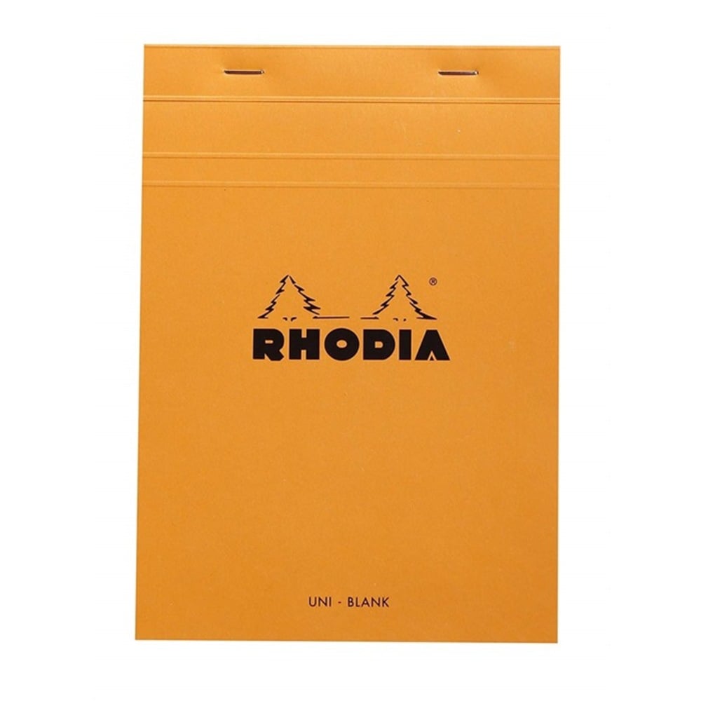 Rhodia No:16 A5 Çizgisiz Turuncu Zımbalı Bloknot Defter