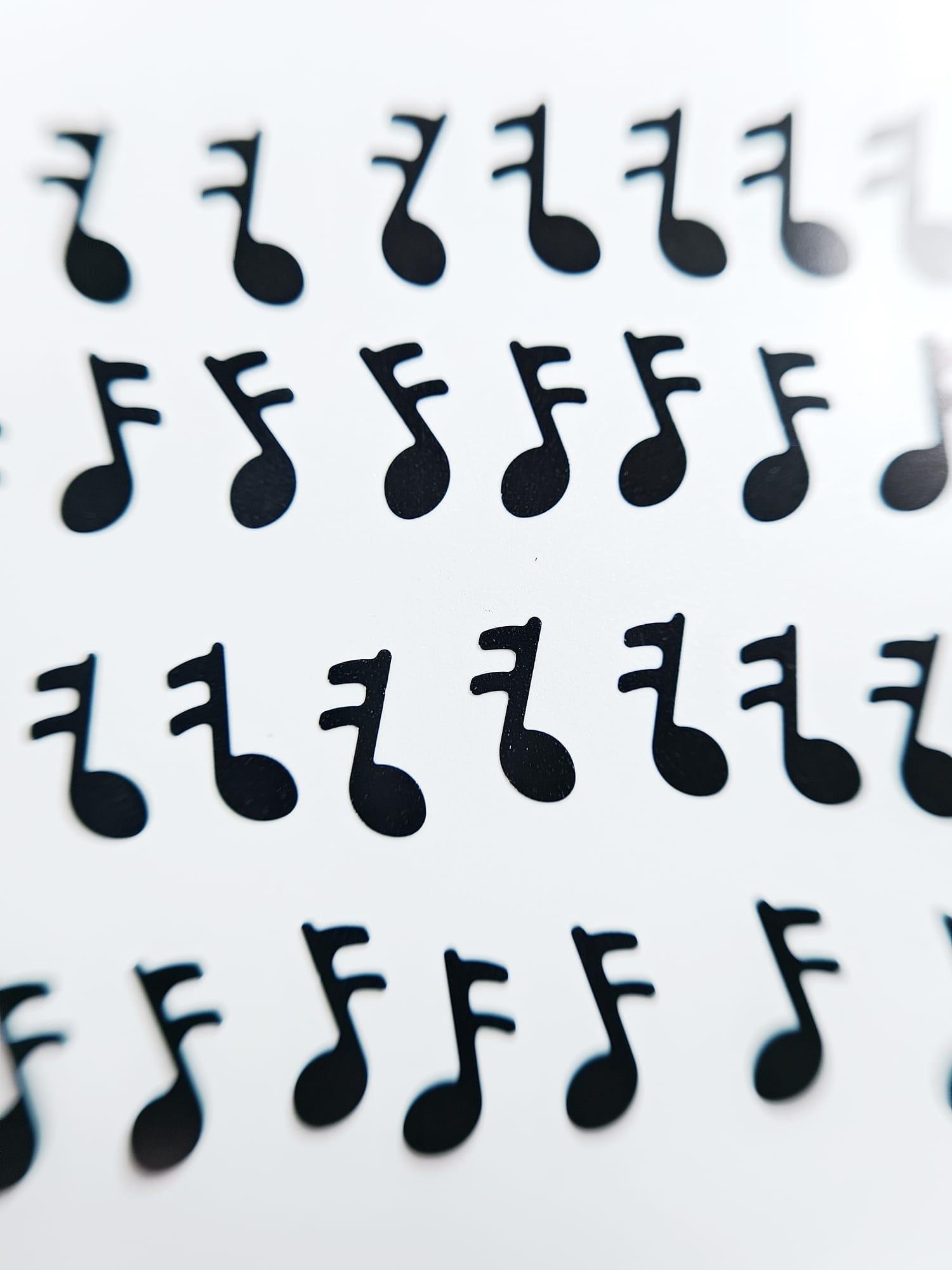 Şekilli folyo Müzik notalar
