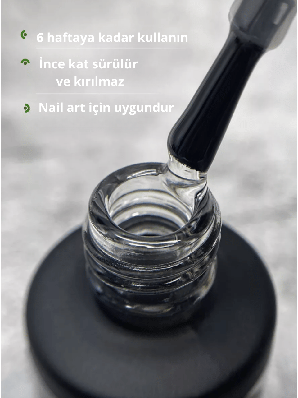 Rubber Top Coat 8 ml Wipe