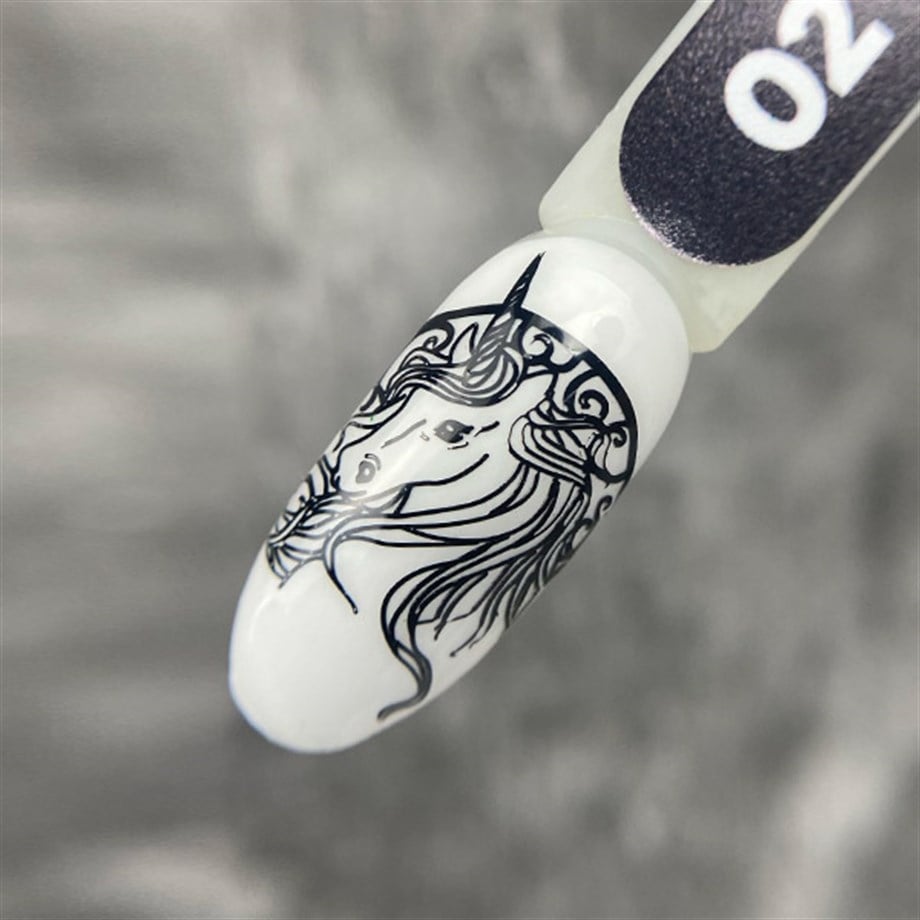 Stamping oje "Tramp Stamp" 02 Siyah 8 ml