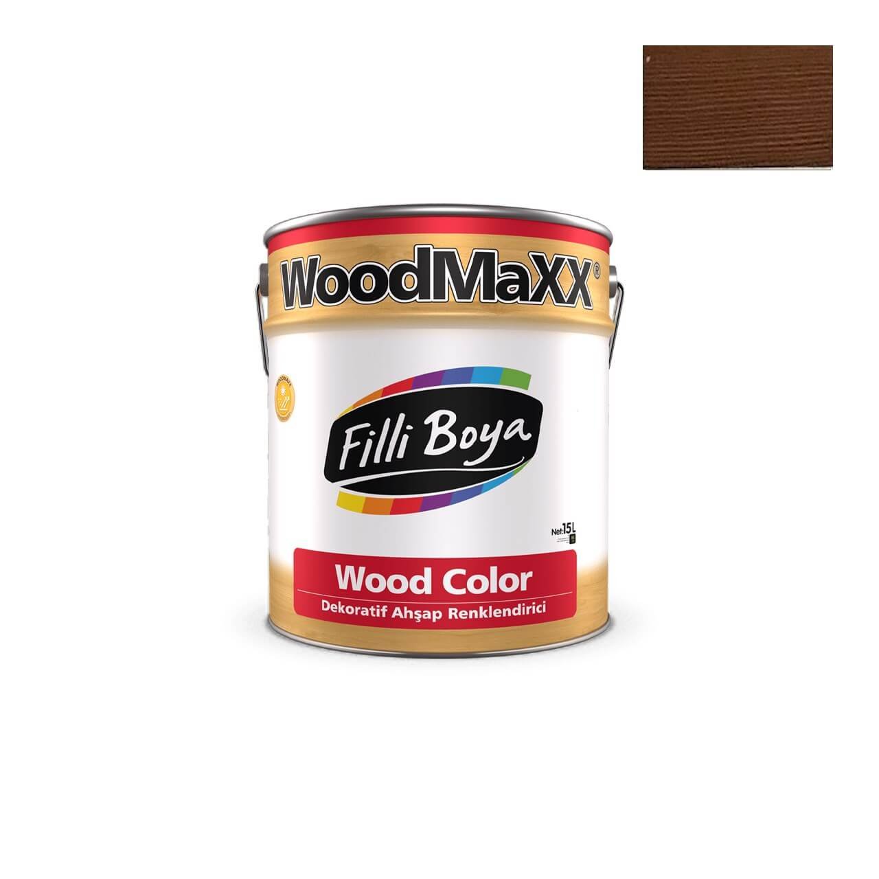 Filli Boya Wood Color Ahşap Koruyucu 0.75 LT Rustik Koyu Meşe - Filizjet