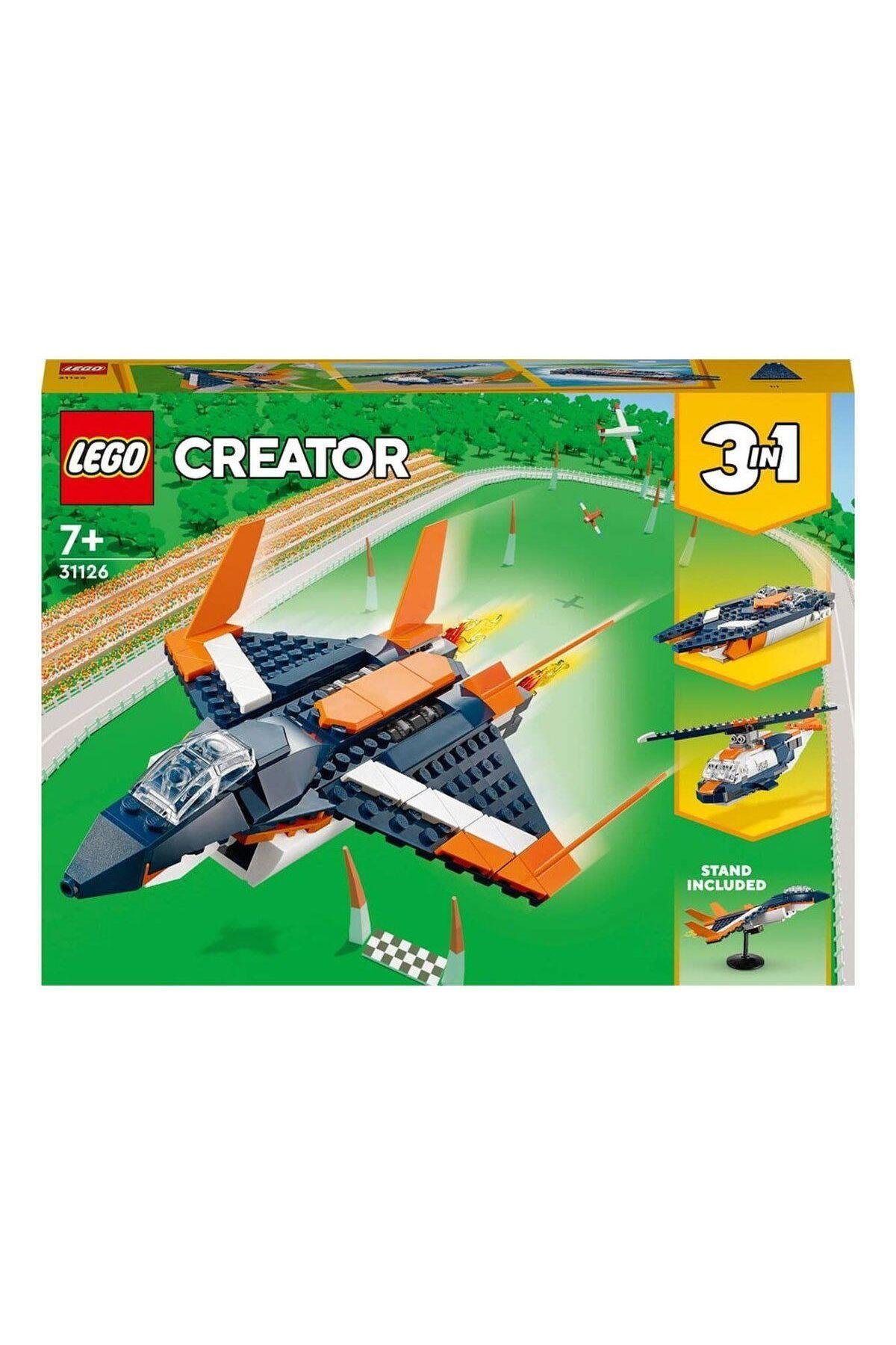 LEGO 31126 Creator Süpersonik Jet 3ü1 Arada, 210 Parça 7 Yaş