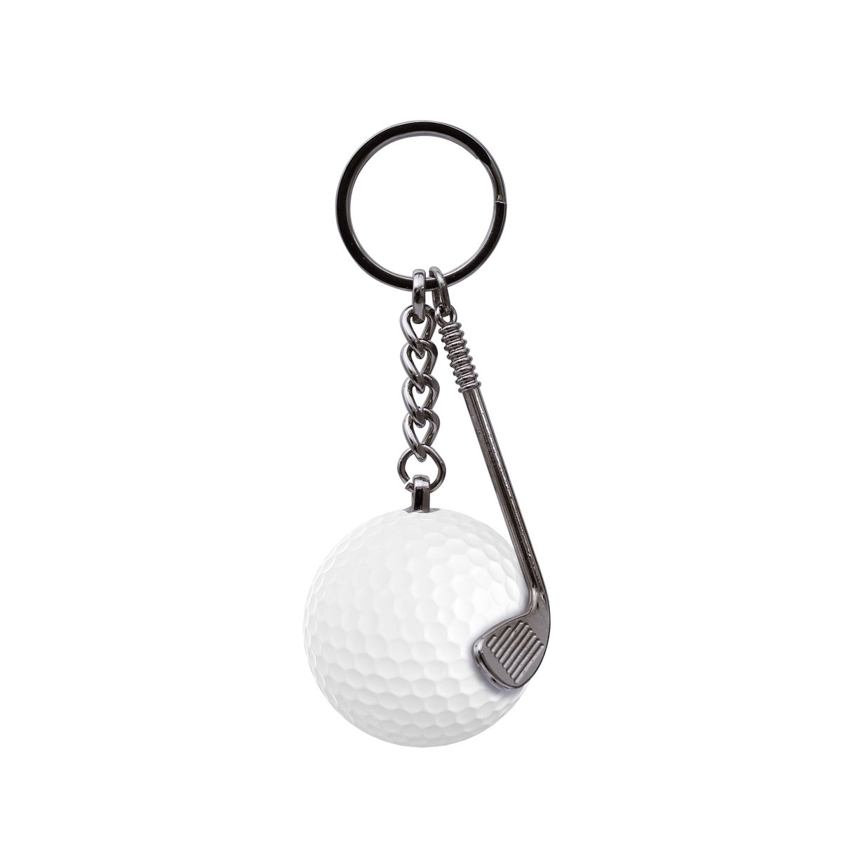 Zekupp Golf Topu Anahtarlık, El Yapımı İsimli Anahtarlık, Hediyelik  Anahtarlık, 2 Renk Seçeneği: Beyaz Kırmızı, El