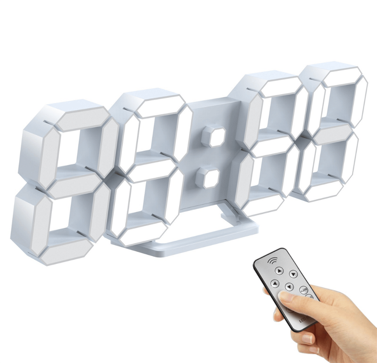 LivX 3D LED Dijital Dekoratif Masa - Duvar Saati sa-k