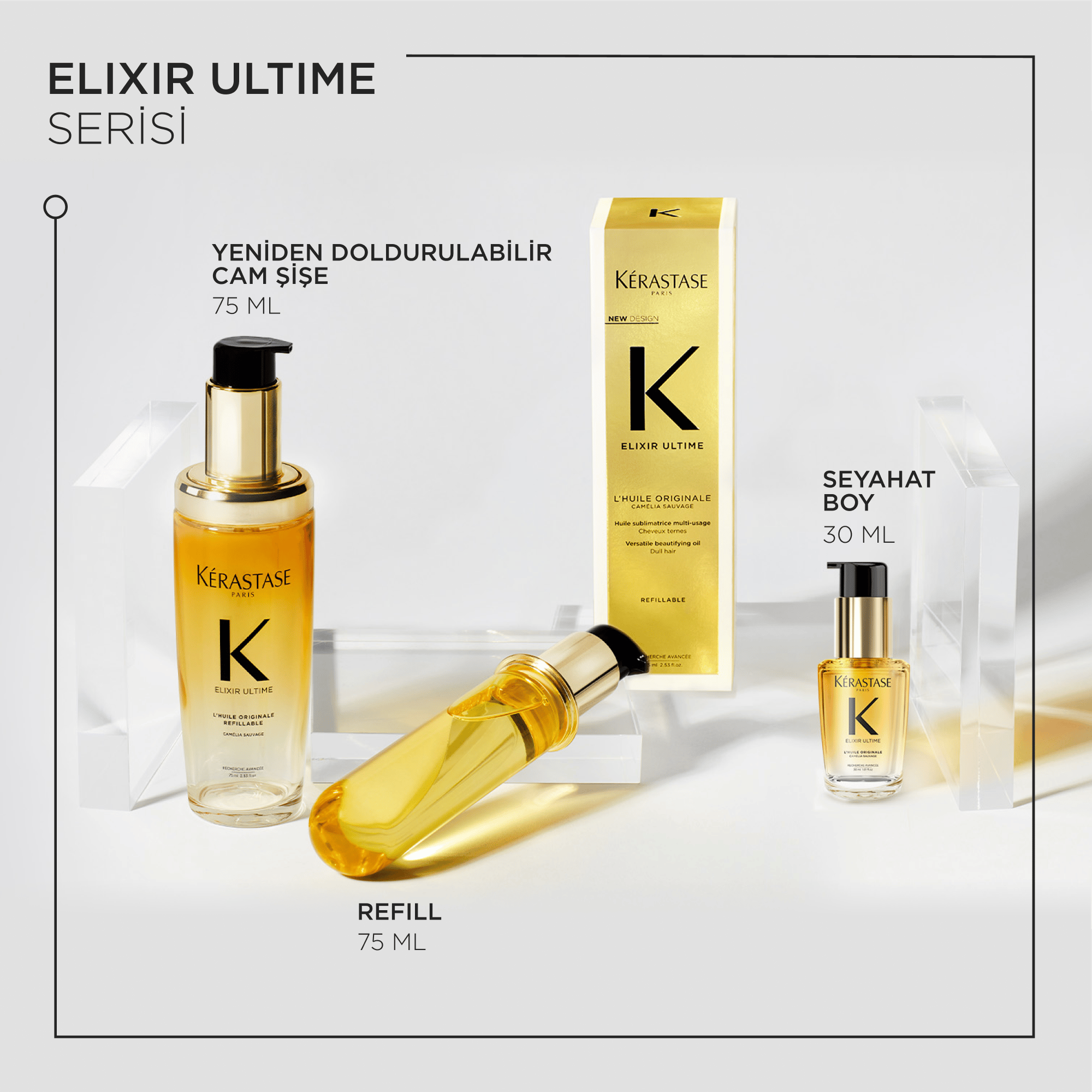 Kerastase Elixir Ultime Parlaklık Veren Saç Bakım Yağı 30ml