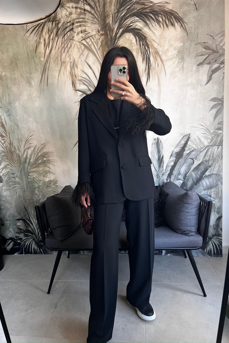 Siyah Uzun Pantolon I Pantolon I Lavinia Couture | Modest Giyim