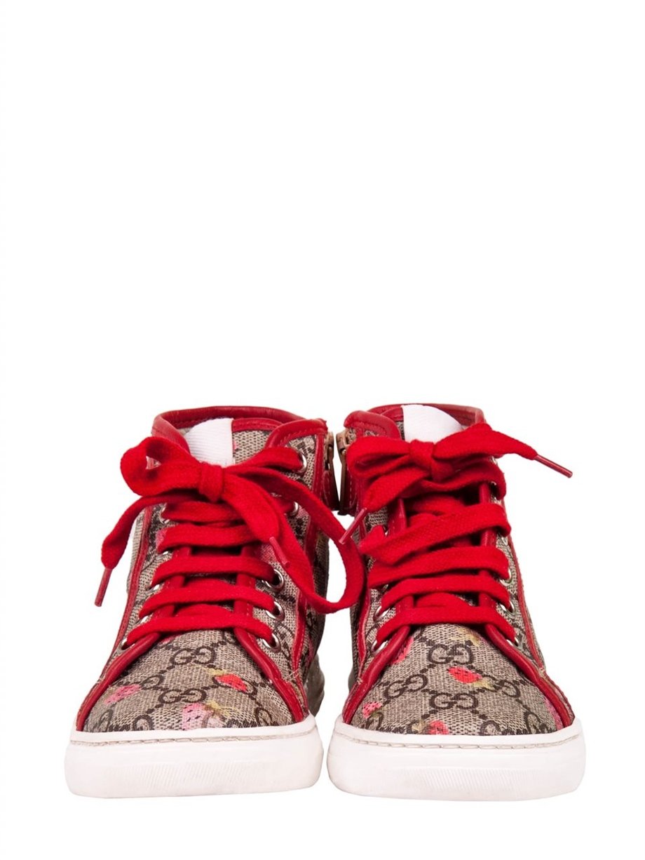 California GG Supreme High Top Sneaker K rm z Renk 30 Beden