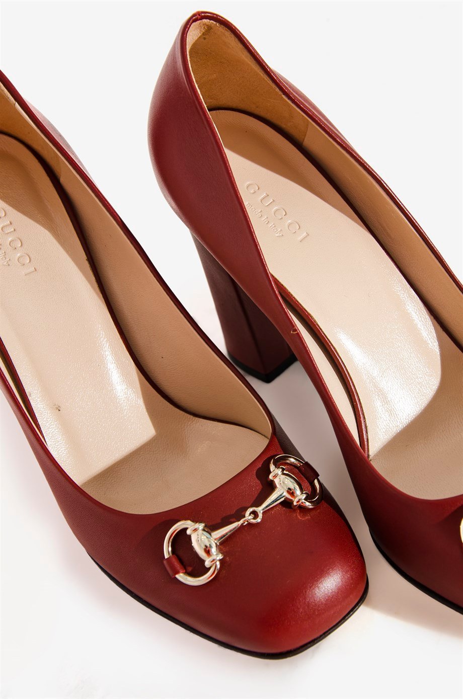 Gucci Bordo Renk 38 Beden Kadın Topuklu Ayakkabı