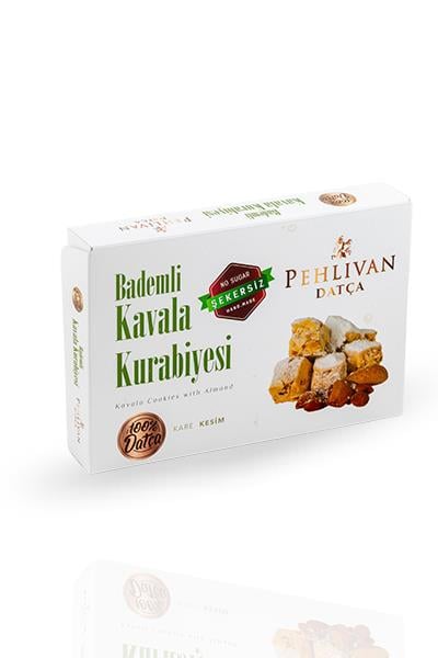 Bademli Kavala Kurabiyesi 300 gr Şekersiz - Pehlivan Datça