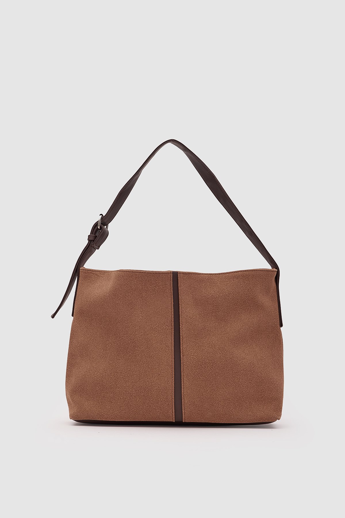 Agatha Süet Omuz Çantası Taba | Shule Bags