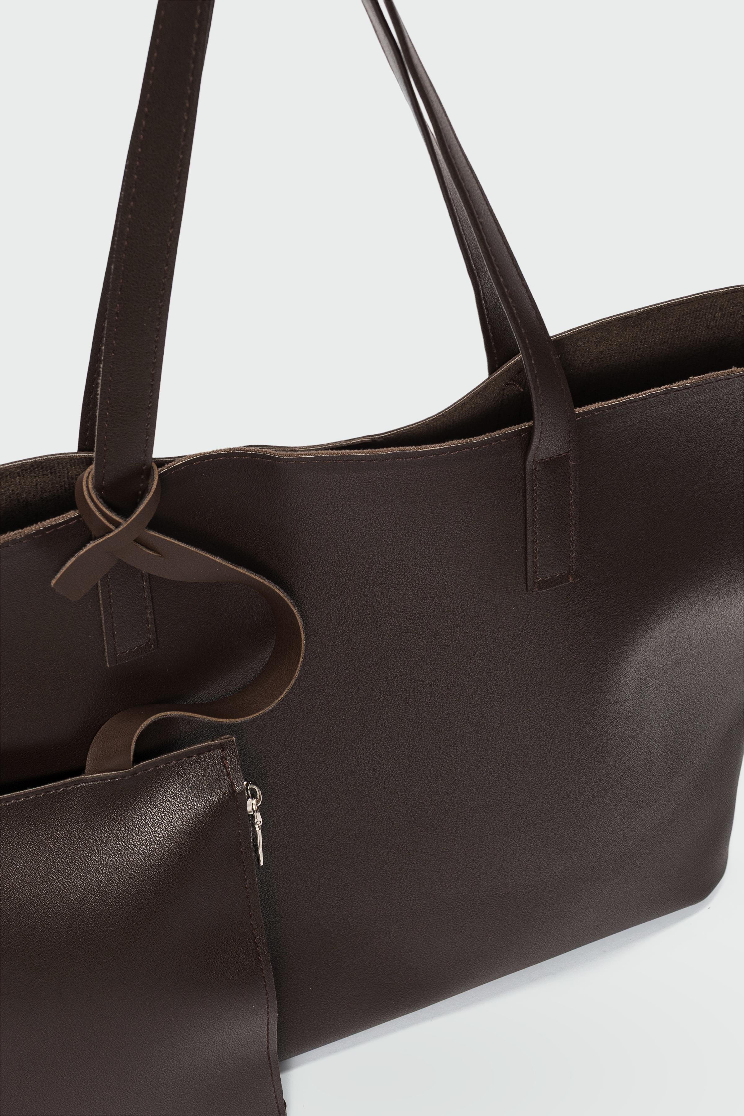 Carrie Cüzdanlı Omuz Çantası Acı Kahve | Shule Bags
