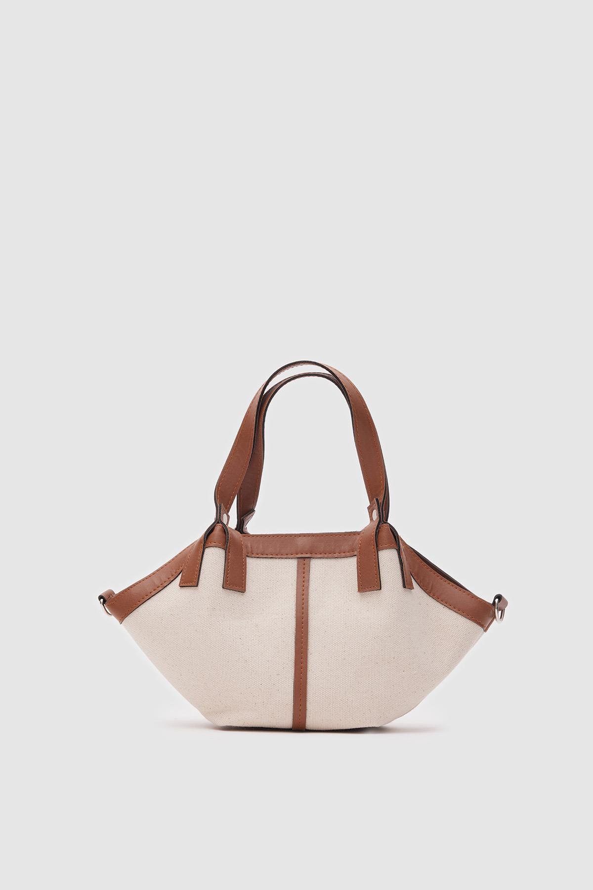 Herbag Kanvas El ve Çapraz Çanta Taba | Shule Bags