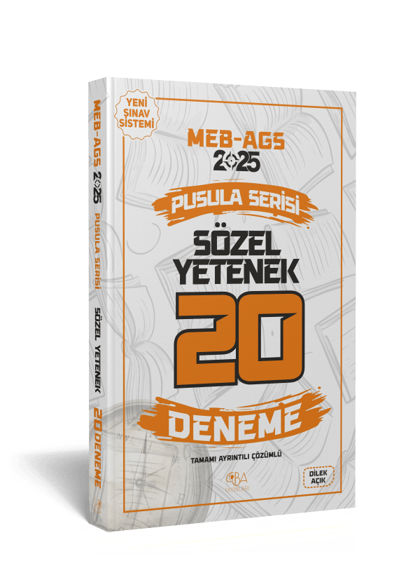 2025 MEB AGS Sözel Yetenek 20 Deneme-Tamamı Ayrıntılı Çözümlü