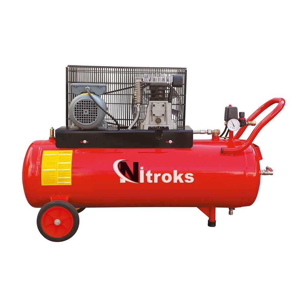 100 LT. PİSTONLU HAVA KOMPRESÖRÜ / 2 HP (İtalyan Abac Kafa) - Trifaz