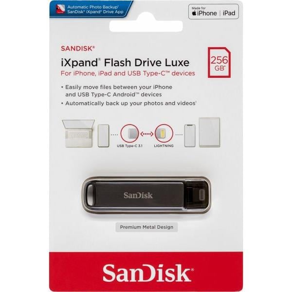 Sandisk iXpand Luxe 256GB iPhone USB Bellek SDIX70N-256G-GN6NE - Nethouse