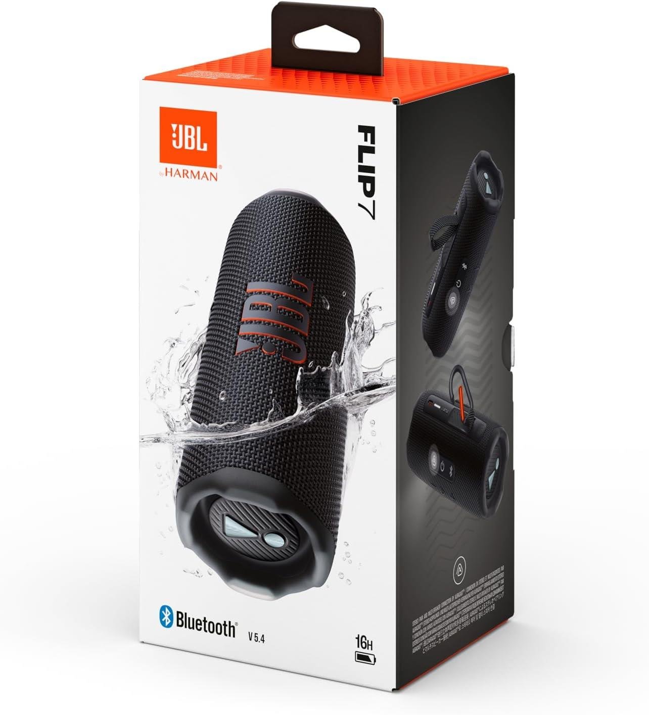 JBL Flip7 Bluetooth Hoparlör, IP67, Siyah