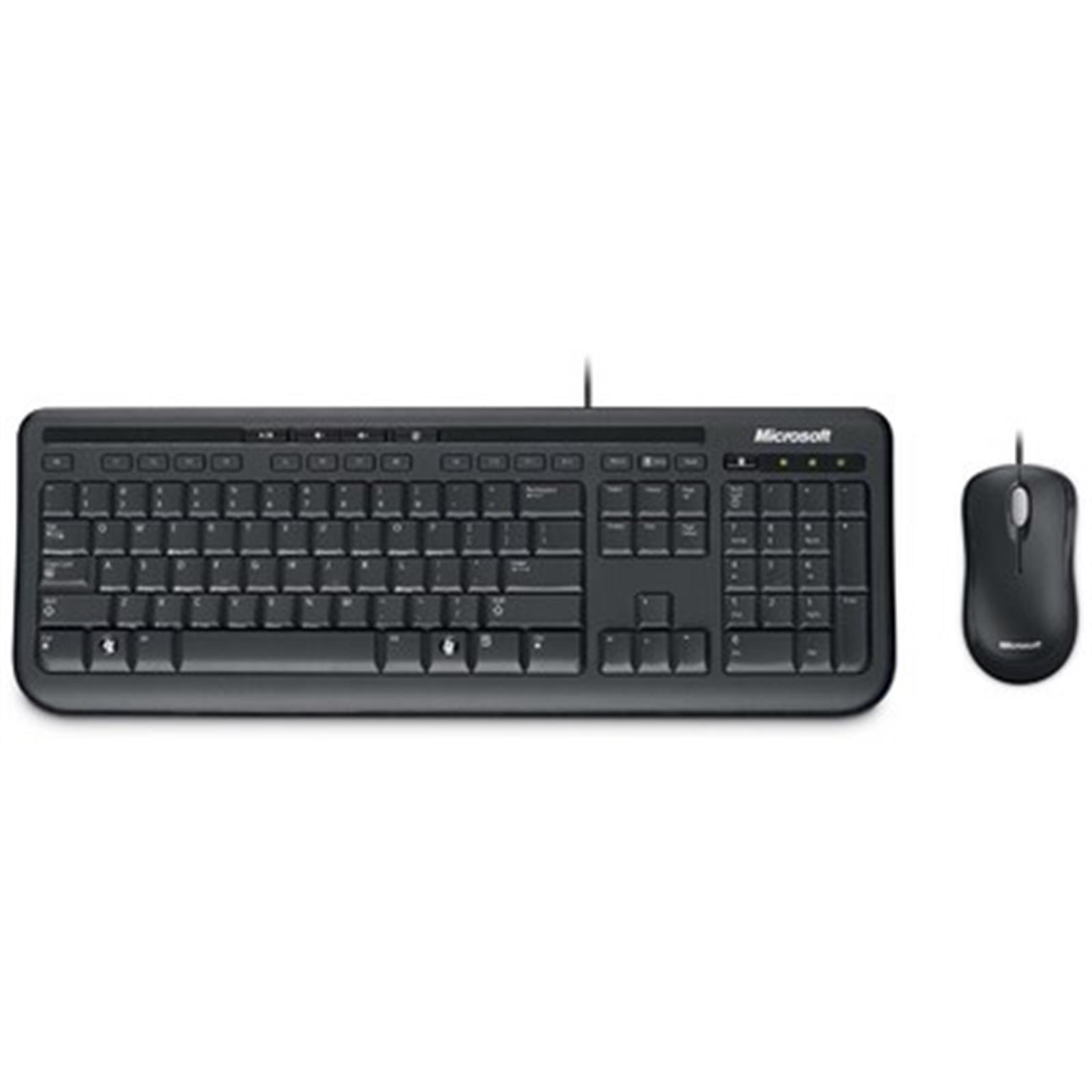 Microsoft Wired Desktop 600 Keyboard+Mouse - Siyah (APB-00010) - Nethouse
