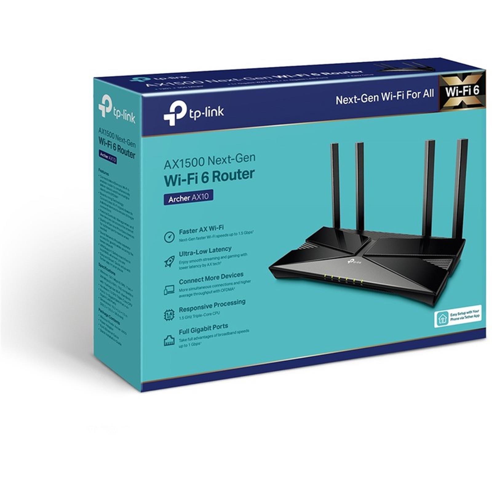 TP-Link Archer AX10 AX1500 Wi-Fi 6 Router - Nethouse