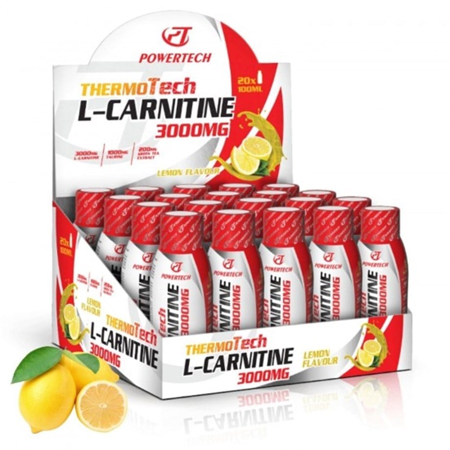 Powertech Thermotech L-Carnitine 3000 mg 20 Shot X 100 ml