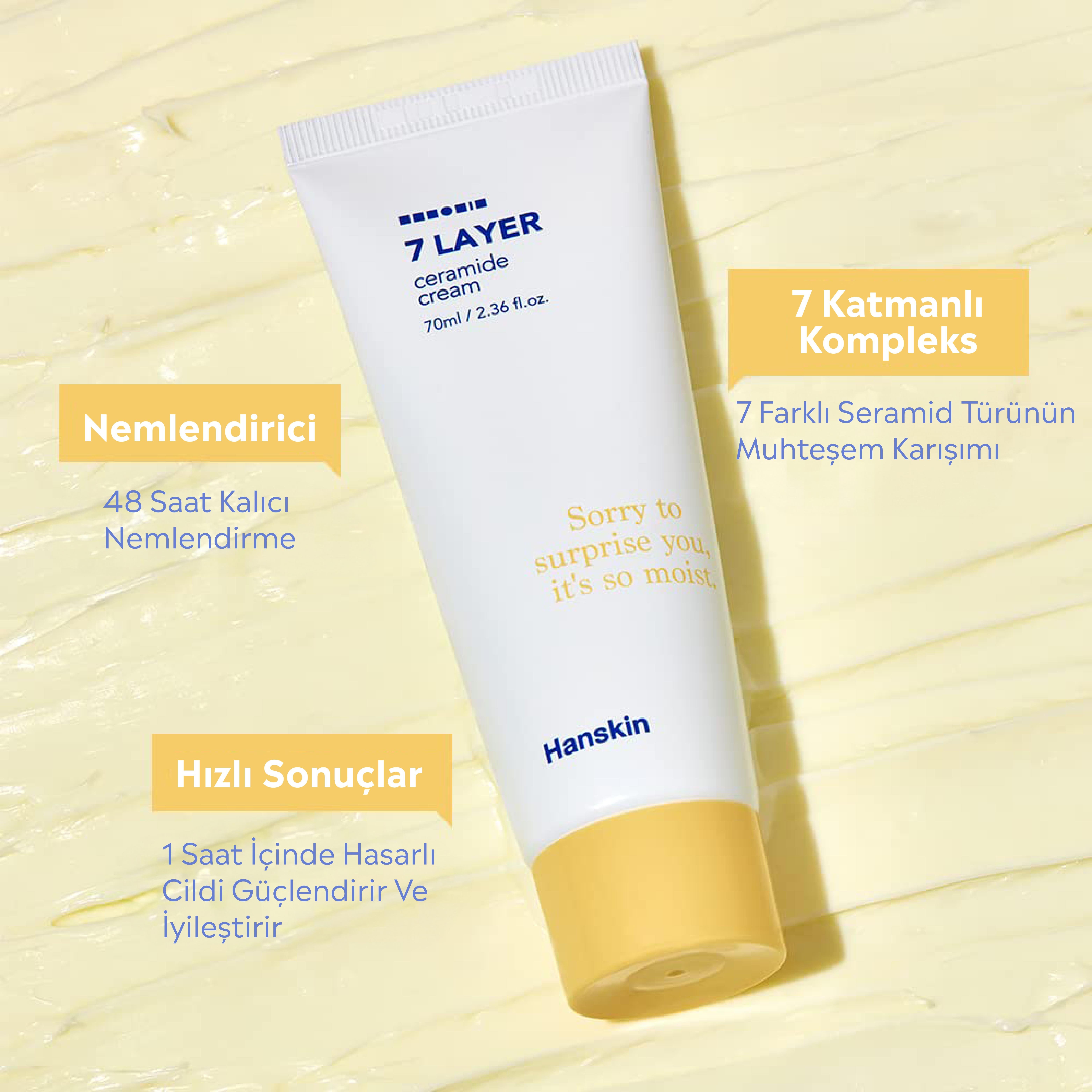 Hanskin 7 Layer Ceramide Cream- 7 Katmanlı Seramid Krem/Hasarlı