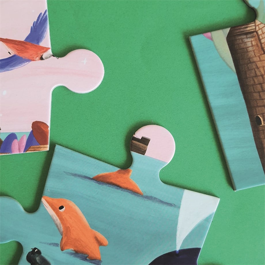 Moritoys Fairy Tale Puzzle - 24 Parça Çantalı Dev Yer Puzzle ve Posteri - 3  ve Yaş Üstü