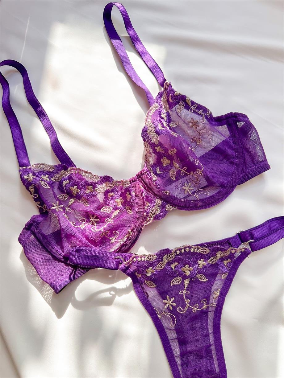 Snow White Purple Balenli Bra Set | e d d e