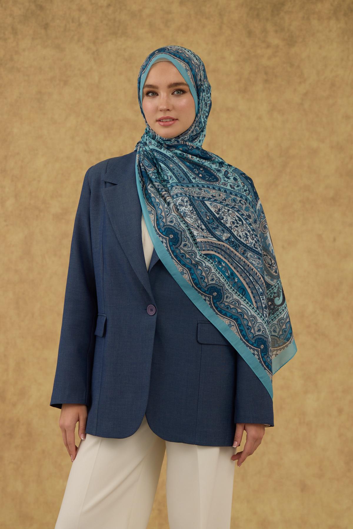 İpekhan Soft Şal Gök Mavi 3053-02