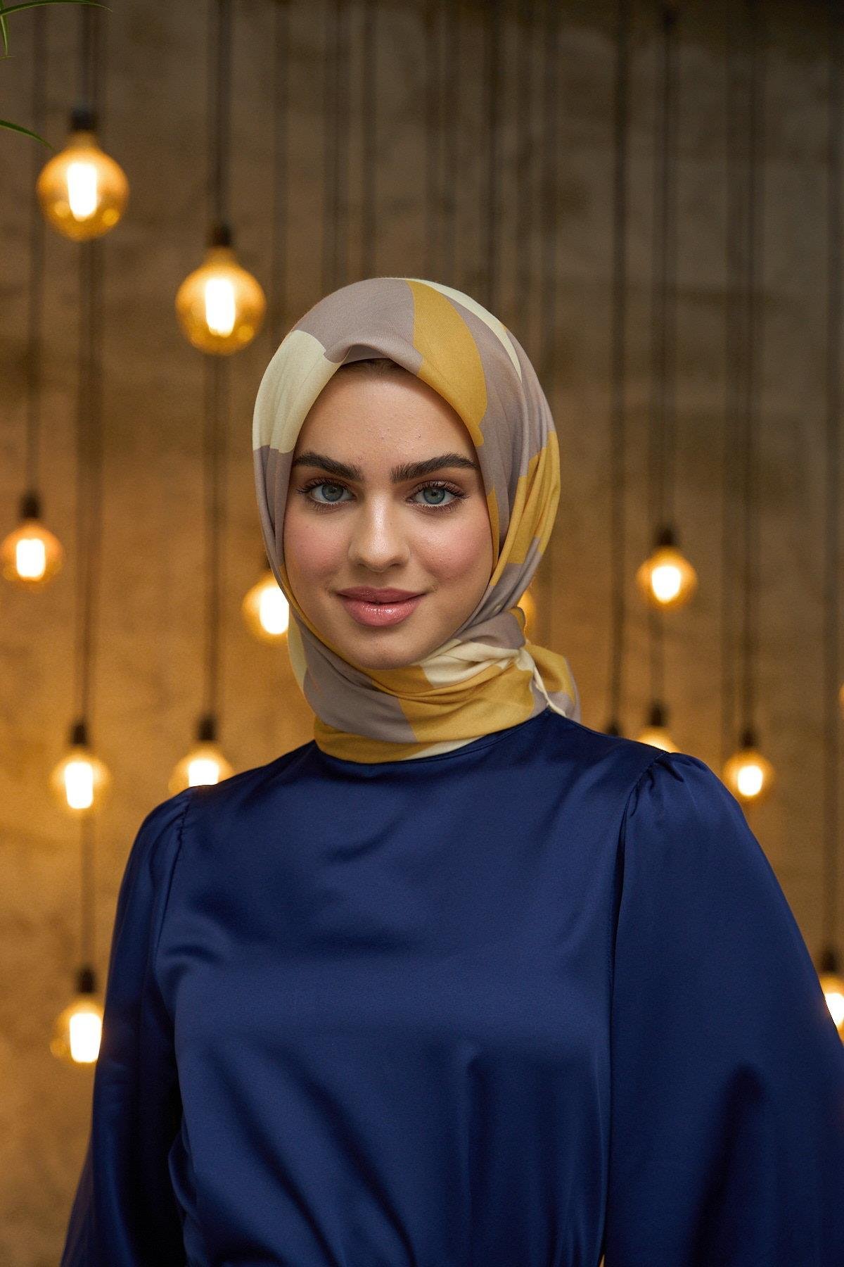 Yaz Işıltısı Koleksiyonu Soft Eşarp Gold Vizon 1186-15
