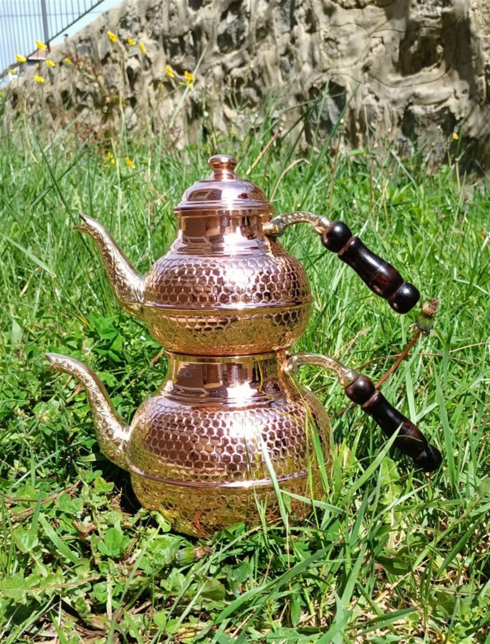 Handmade Copper Teapot (Caydanlik)