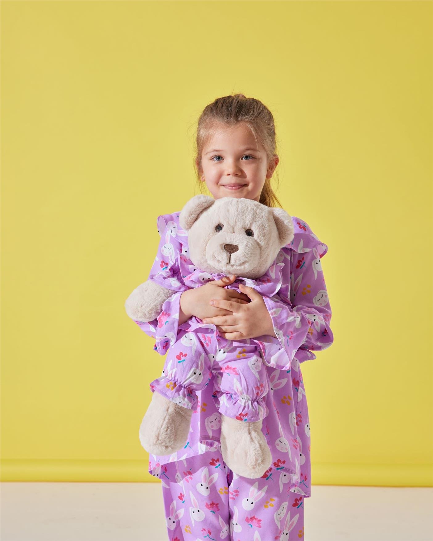 Bunny Girl Pyjama Set with Matching Teddy Bear I Girl I Lunamia