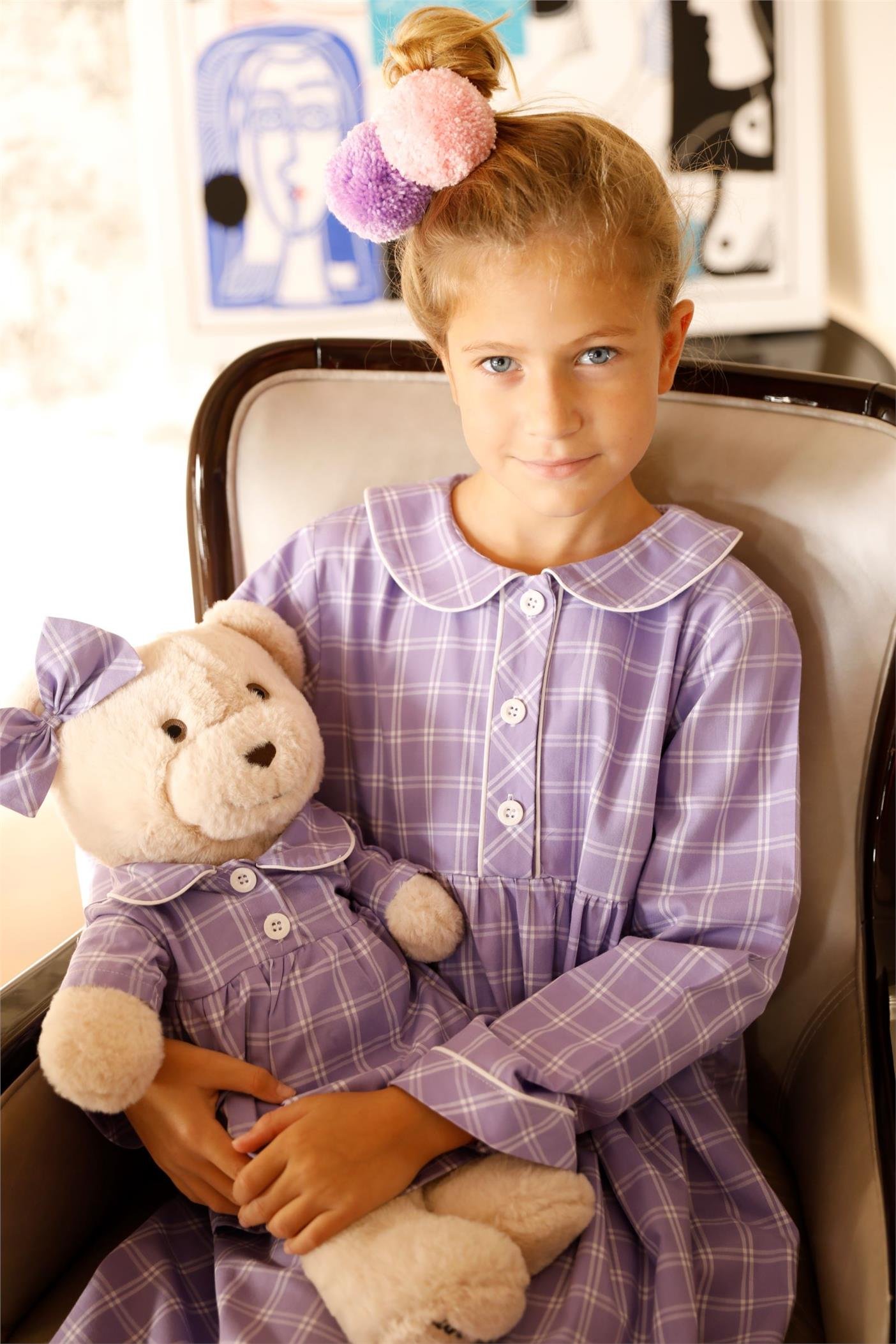 Lavender teddy bear top