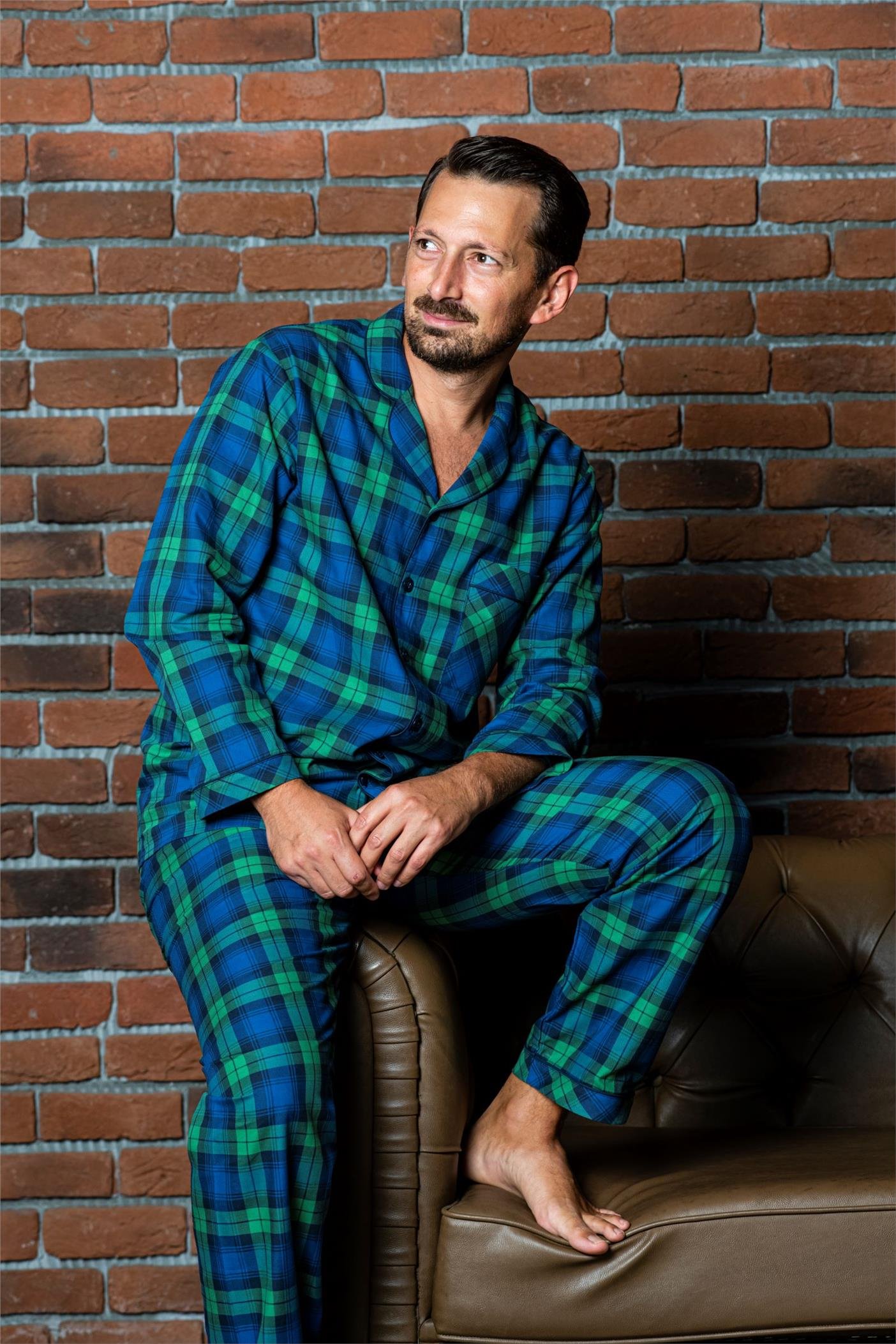 Scottish Yetişkin Erkek Pijama Takımı I Adult Man I Lunamia