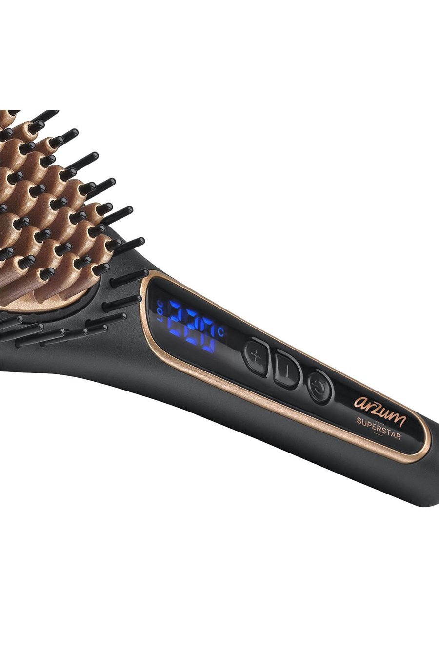 Arzum AR5036 Superstar Saç Düzleştirici Fırça Siyah