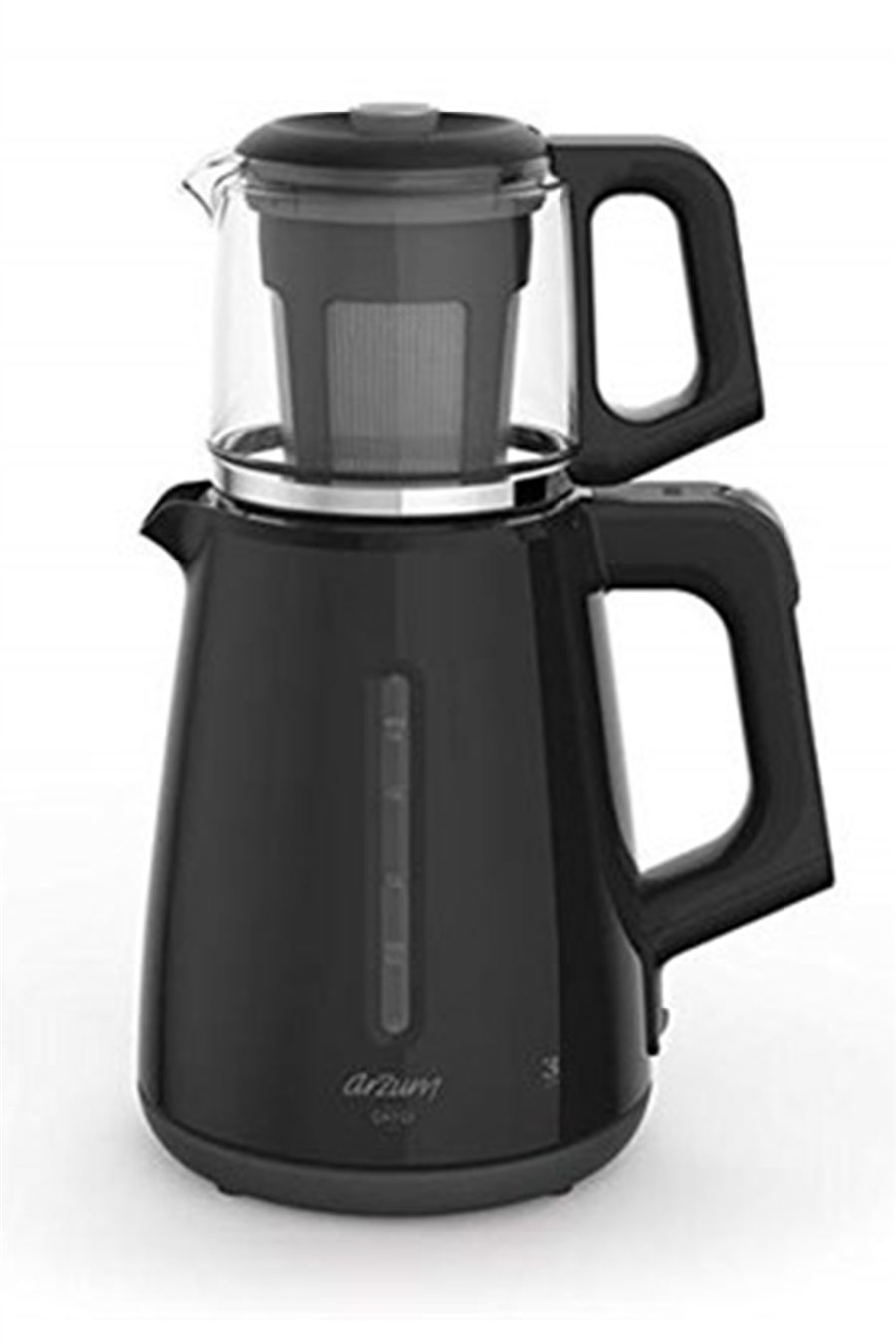 Arzum Cam Demlik Çay Makinesi 1700 Watt - Siyah AR3061