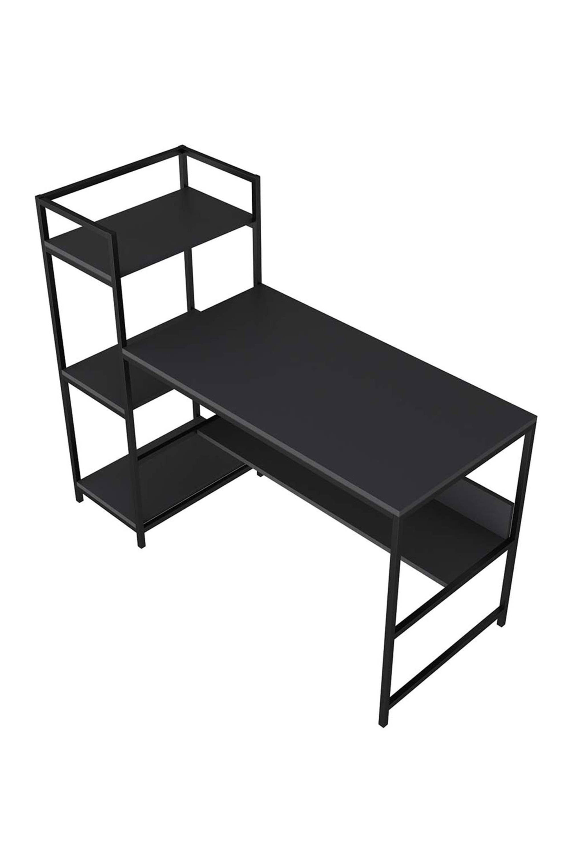 Deconode Arion Raflı Çalışma Masası Antrasit DN1109A | Çetinkaya