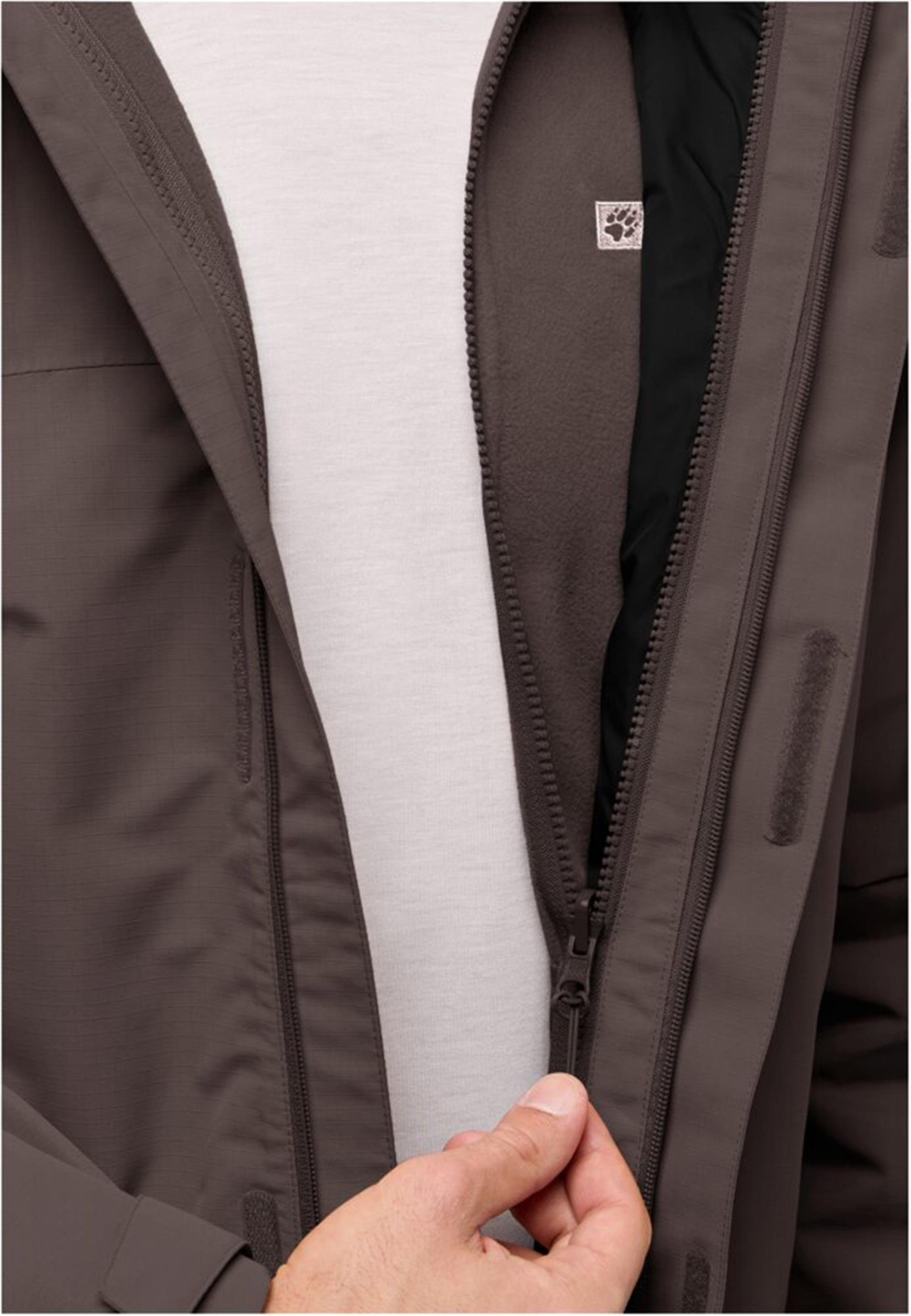 Jack Wolfskın A61864-D0108 Peat Altenberg 3In1 Jkt M Erkek Outdoor