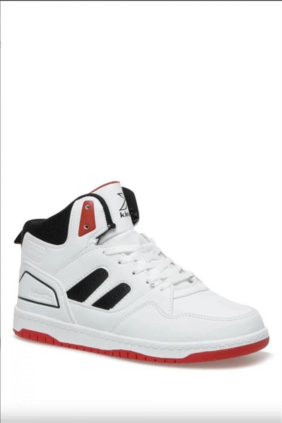 Kinetix Gina Pu 3Fx Beyaz Siyah Açık Kırmızı Sneaker Ayakkabı