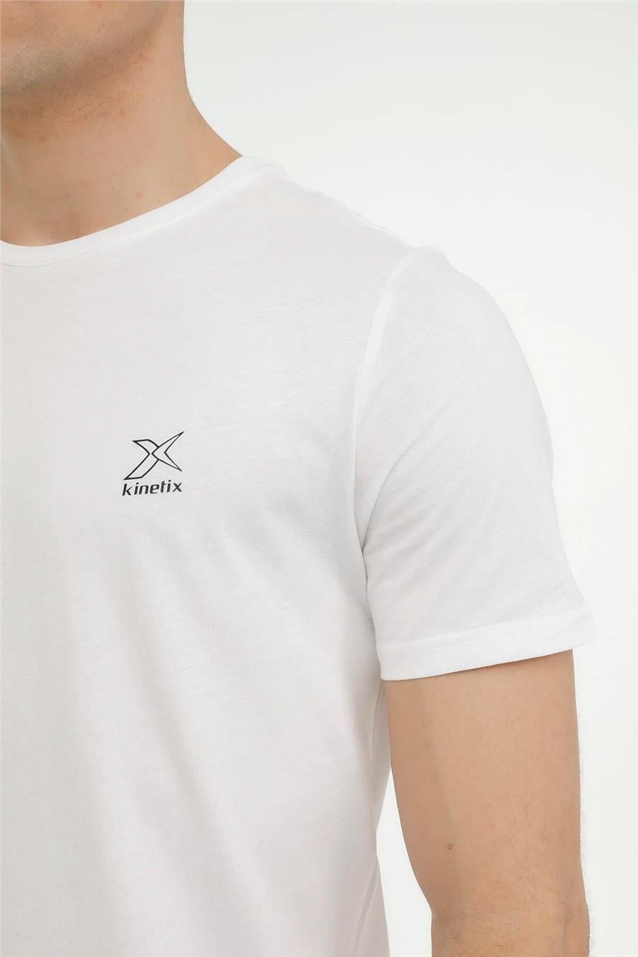 Kinetix M-Sn220 Bsc C T-shirt 3Pr Beyaz Erkek Kısa Kol T-shirt