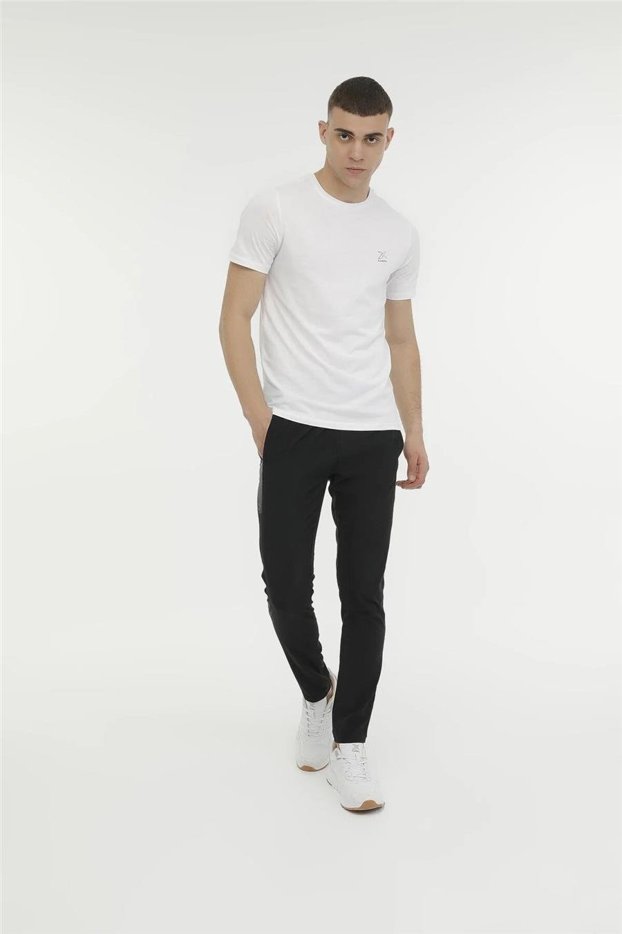 Kinetix M-Sn220 Bsc C T-shirt 3Pr Beyaz Erkek Kısa Kol T-shirt