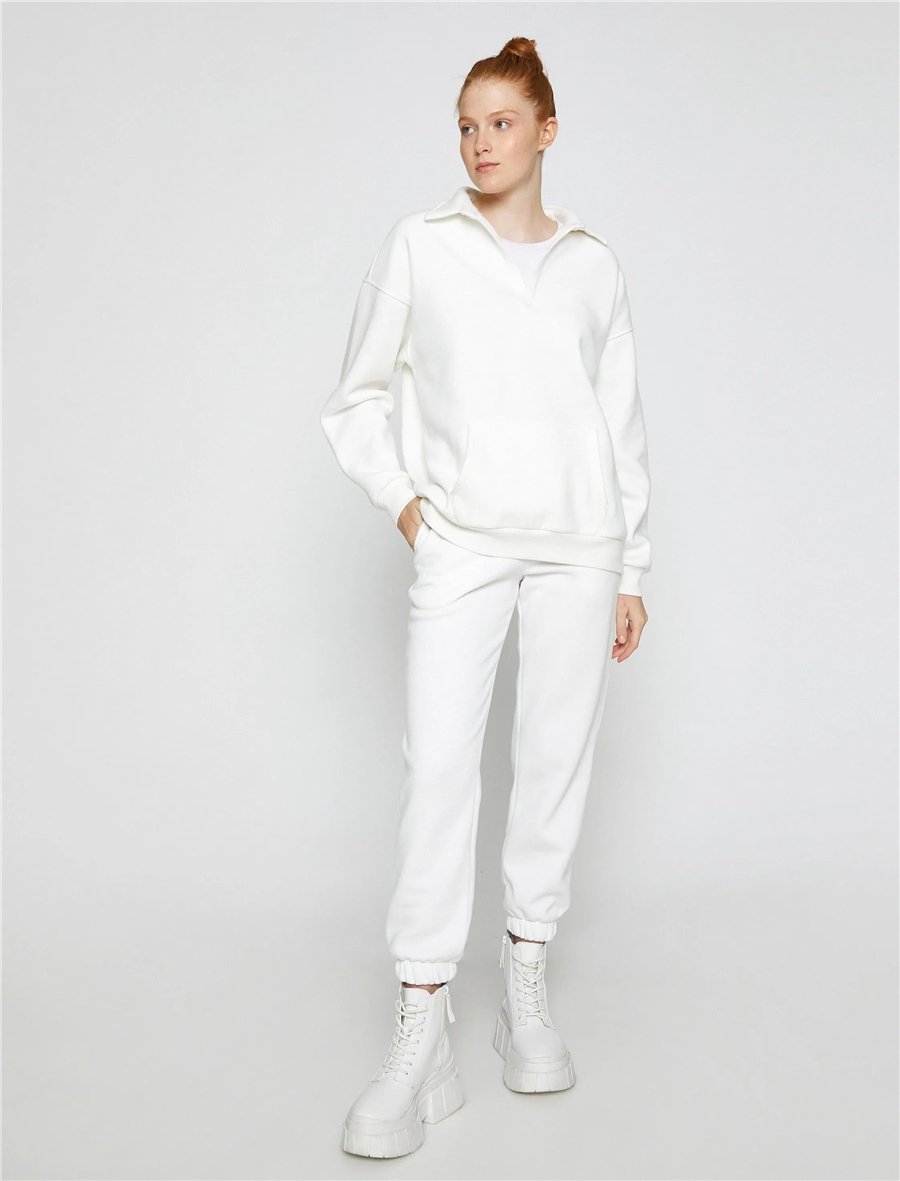 Koton 3Sal30005Ik Kırık Beyaz 001 Genç Kız Pamuk Kısa Ve Kolsuz Bluz