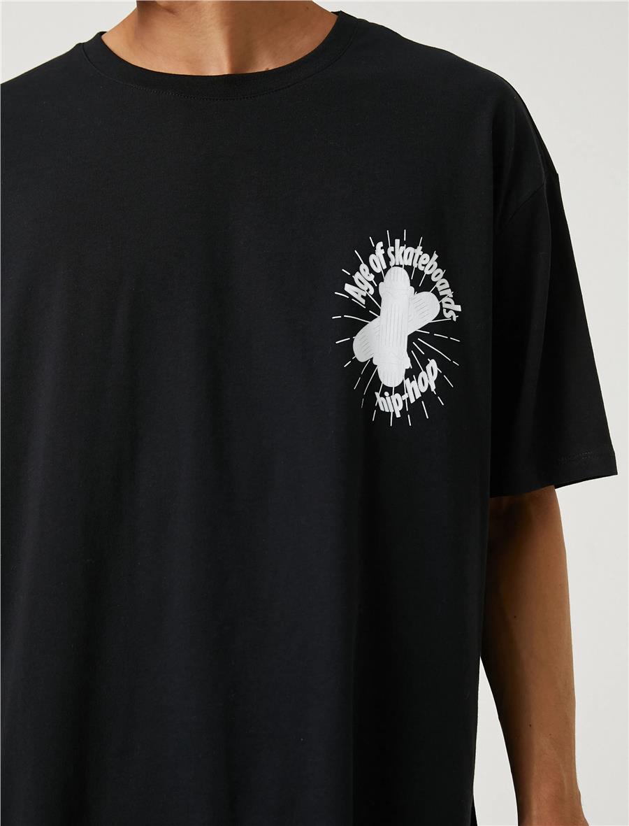 Koton 3Sam10075Hk Siyah 999 Erkek Pamuk Jersey T Shirt
